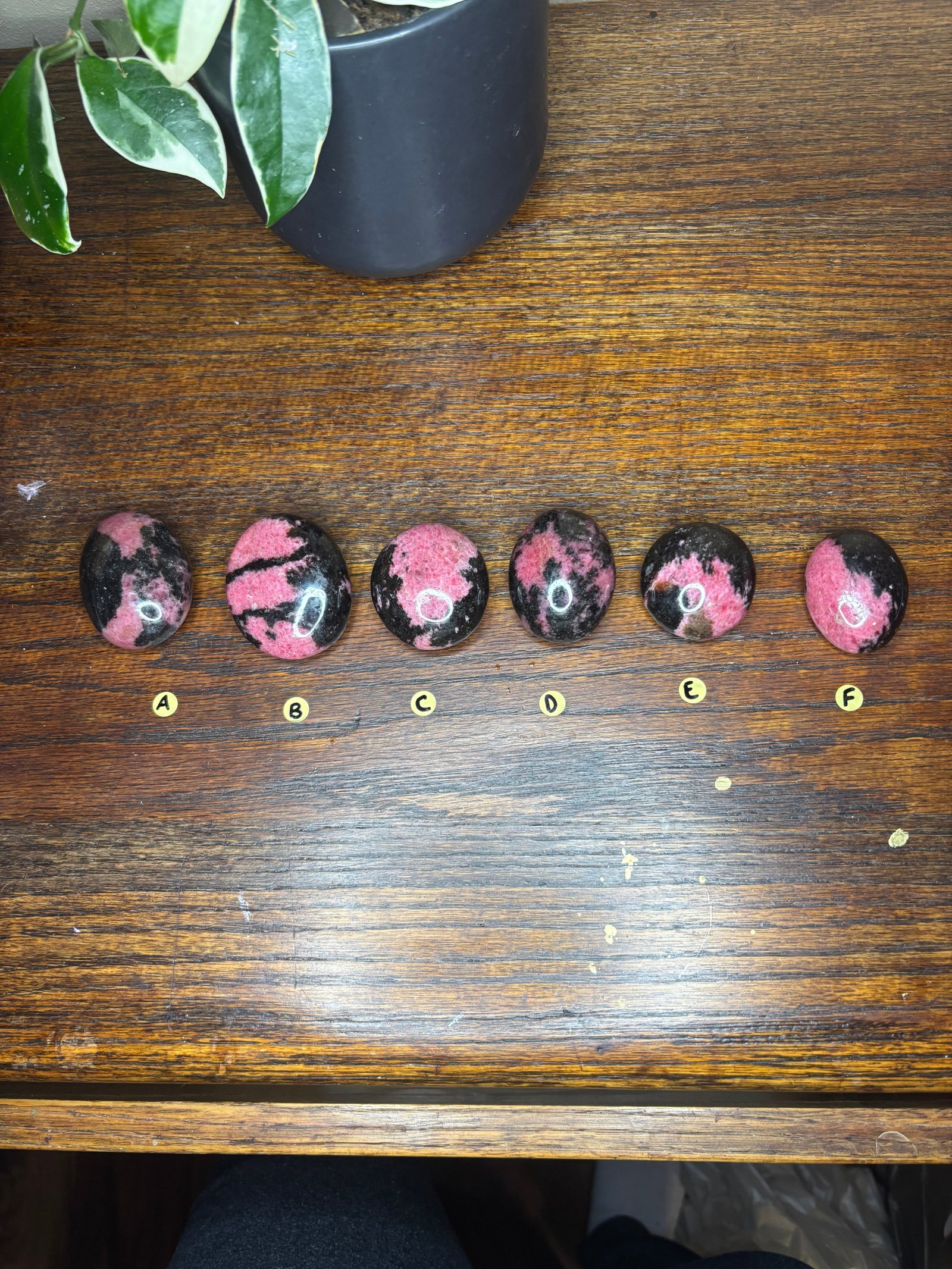 Rhodonite Palmstones